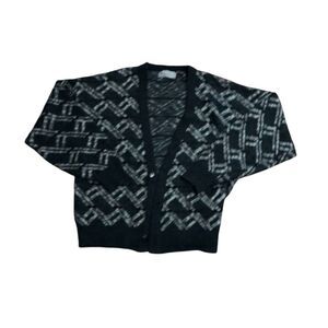 Vintage Micheal Gerald‎ Knit Cardigan Mens Large Grandpa Sweater 90s